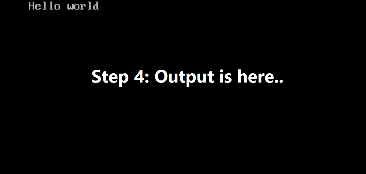 Output of Program